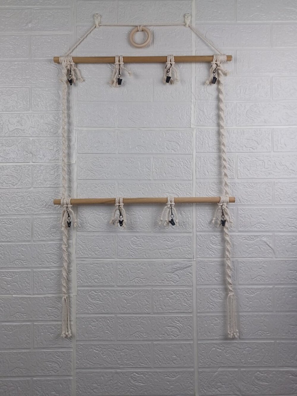 Handcrafted Macrame Hat Organizer | Boho Cap Display & Wall Hanging